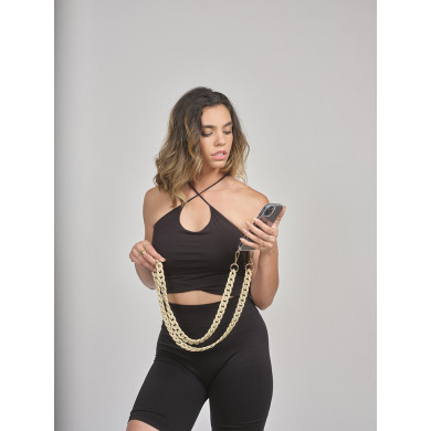 Chaîne maillons S finiton mat 120cm Nairobi - Beige