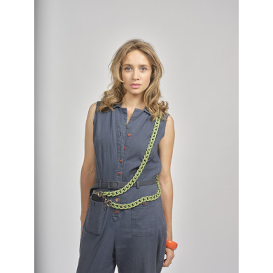 Chaîne maillons S finiton mat 120cm Nairobi - Vert kaki