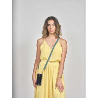 Chaîne maillons S finiton mat 120cm Nairobi - Bleu canard