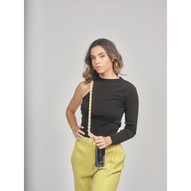 Chaîne maillons S 120cm New-York - Beige