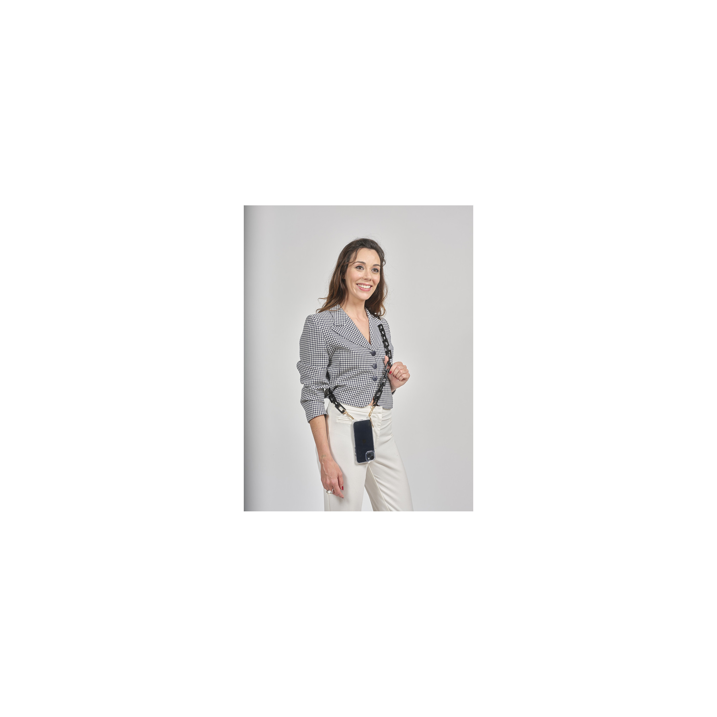 Chaîne maillons L 120cm Houston - Noir