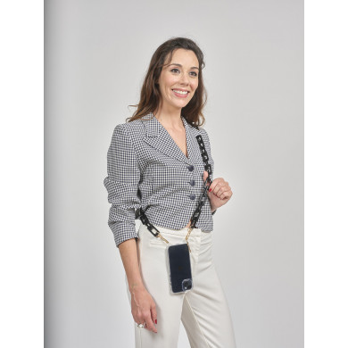 Chaîne maillons L 120cm Houston - Noir