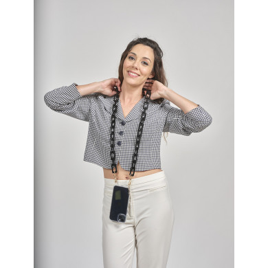 Chaîne maillons L 120cm Houston - Noir