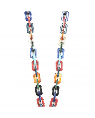 Chaîne maillons M 120cm Montréal - Multicolore