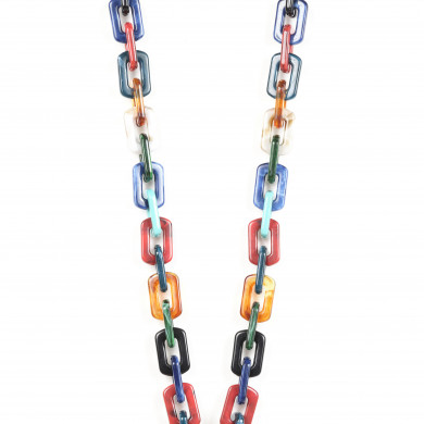 Chaîne maillons M 120cm Montréal - Multicolore