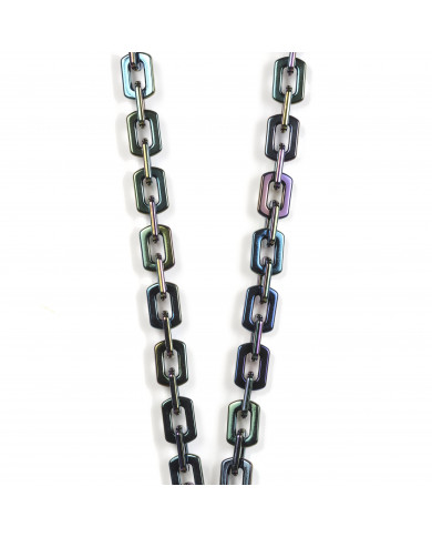 Chaîne maillons M 120cm Montréal - Noir chromé
