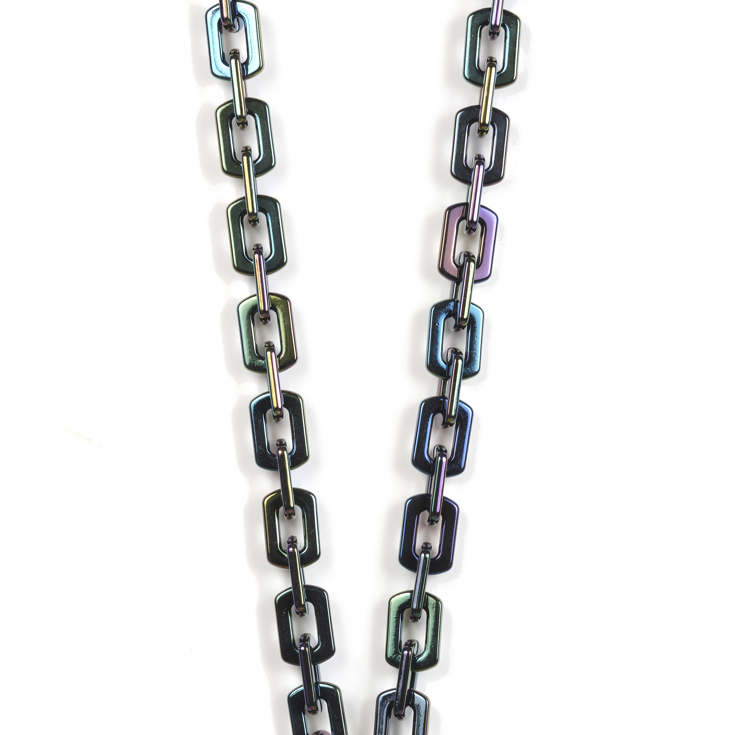 Chaîne maillons M 120cm Montréal - Noir chromé