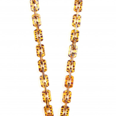 Chaîne maillons M 120cm Montréal - Ambre