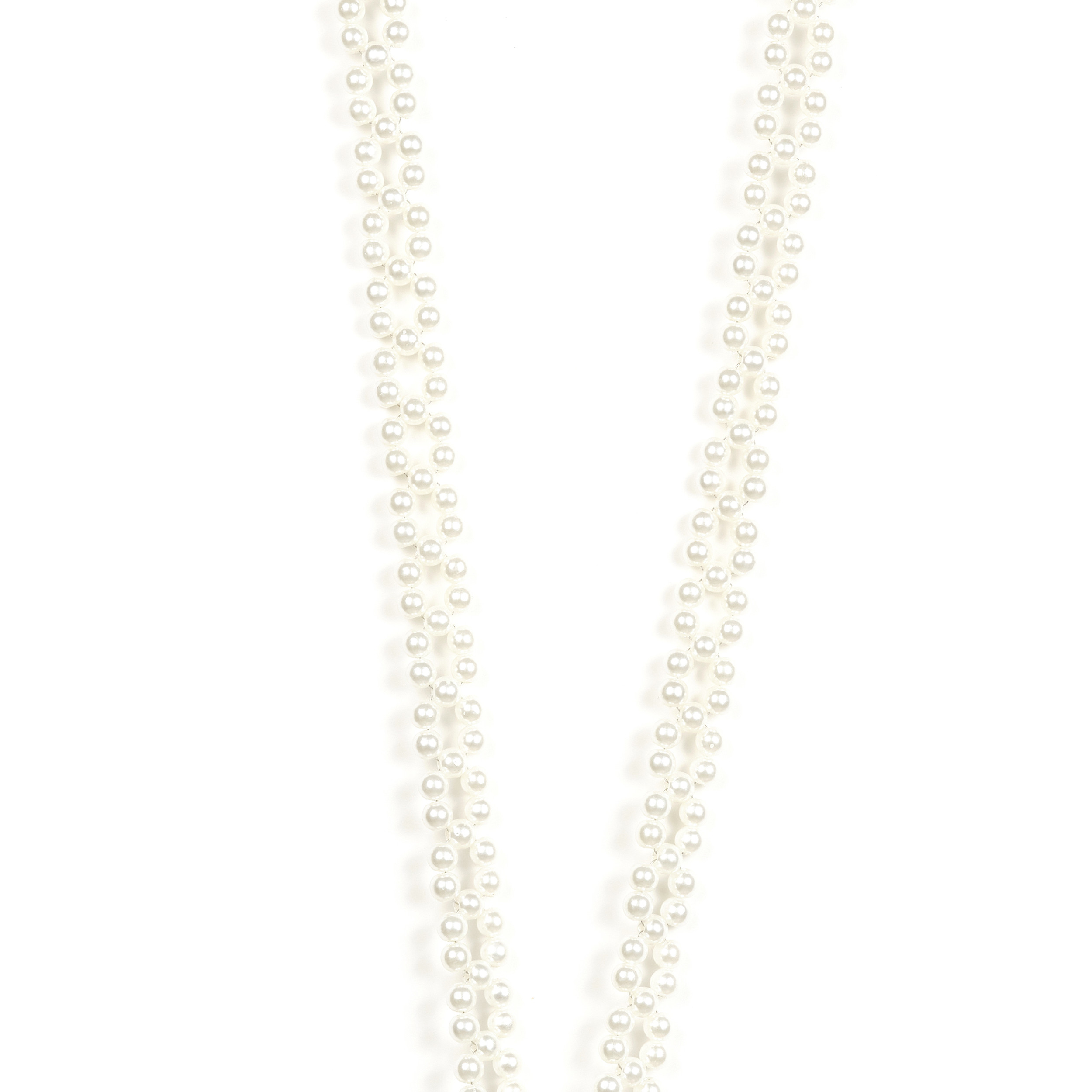 Chaîne perles 120cm Séville - Blanc nacré