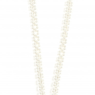 Chaîne perles 120cm Séville - Blanc nacré