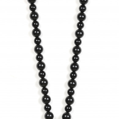 Chaîne perles L 118cm Sanaa - Noir