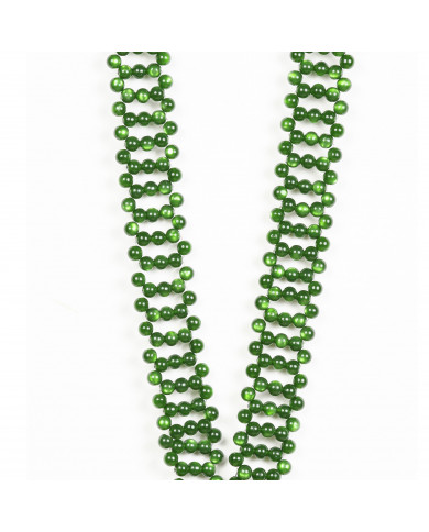 Chaîne bandoulière perles M 120cm Rio - Vert