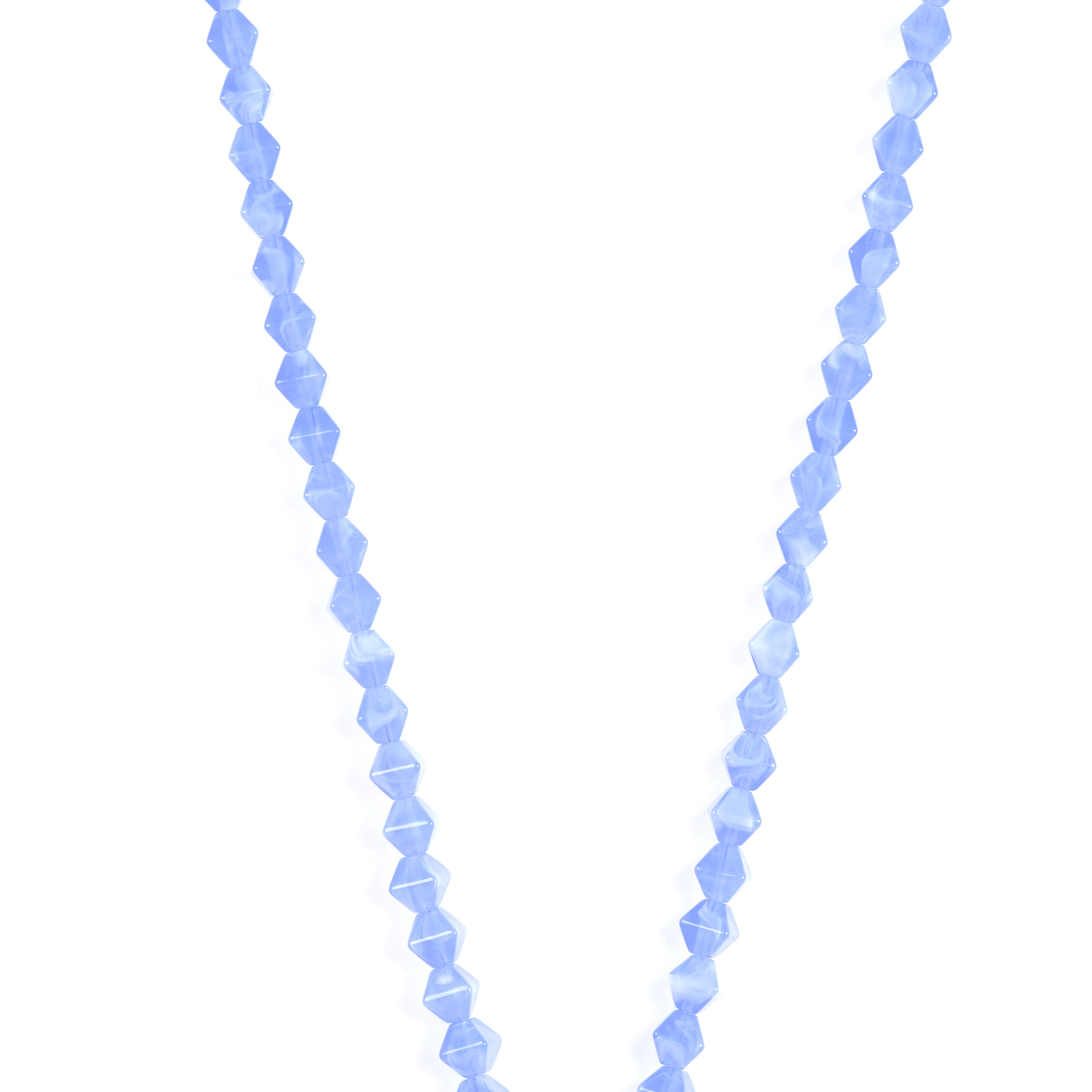 Chaîne perles 120cm Athènes - Bleu