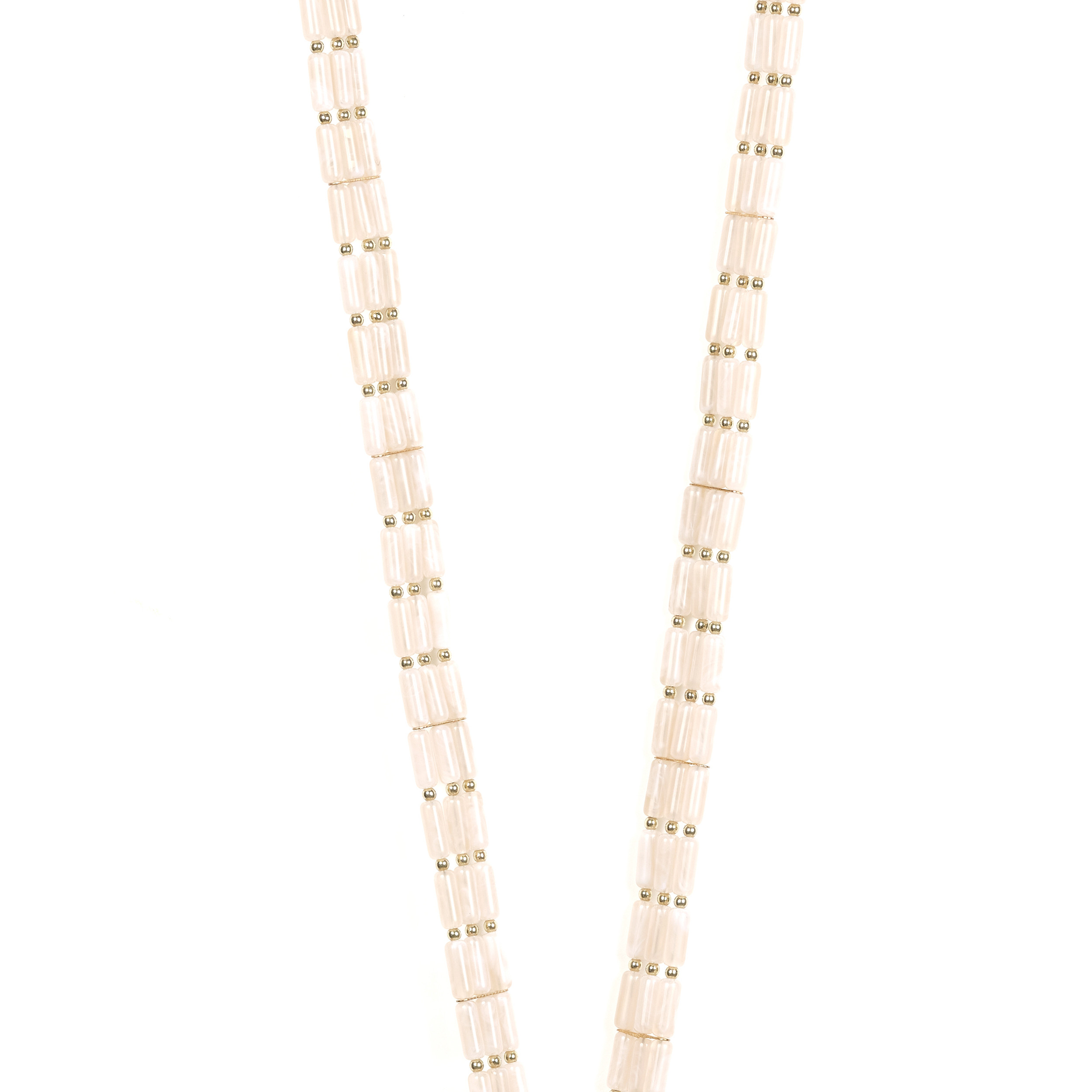 Chaîne perles 120cm Austin - Rose