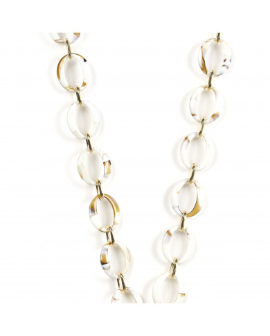 Chaîne maillons L 120cm La Havane - Beige