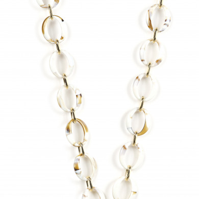 Chaîne maillons L 120cm La Havane - Beige