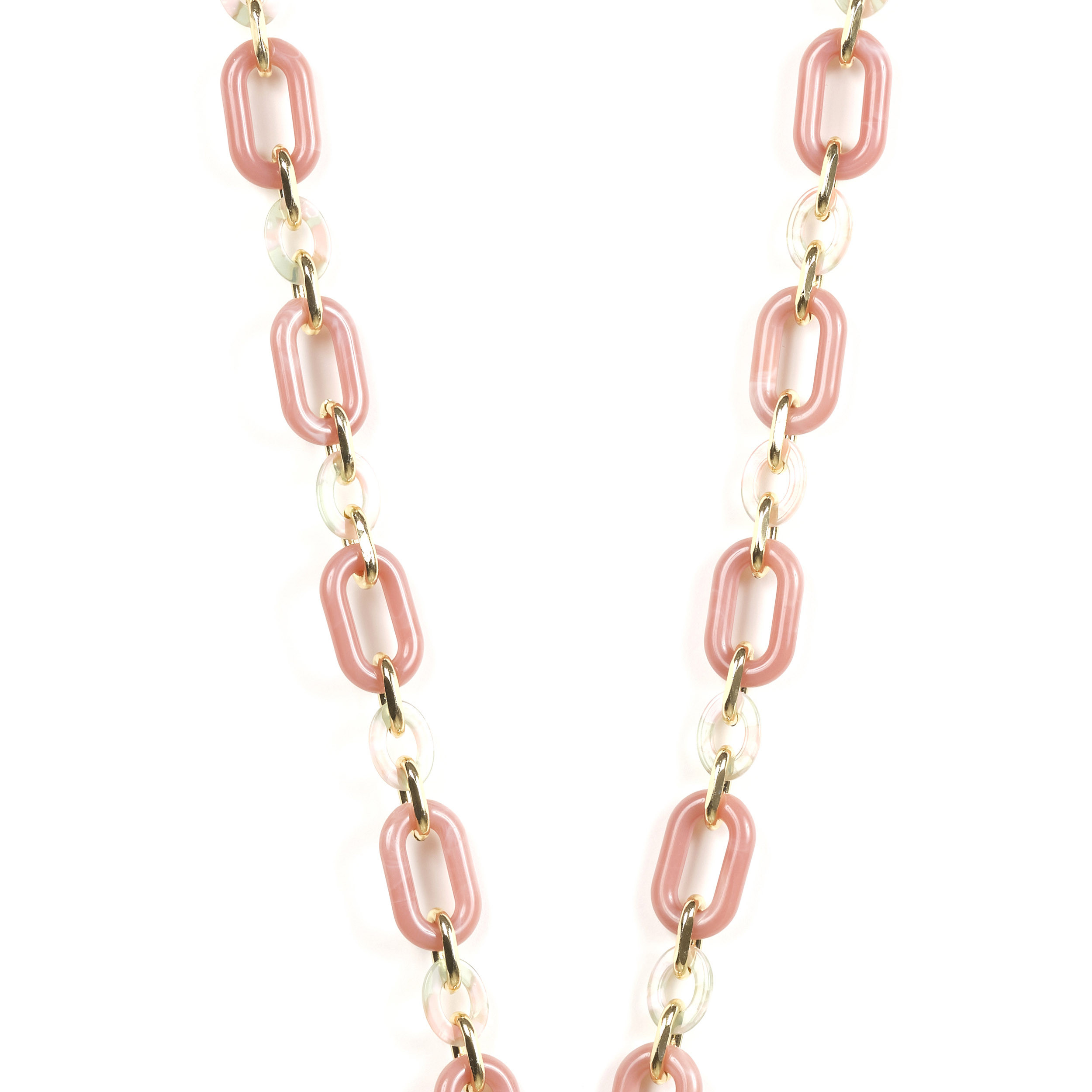 Chaîne maillons M 122cm Hong Kong - Rose