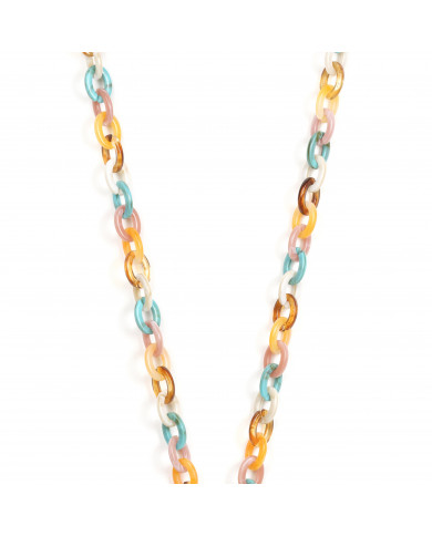Chaîne maillons S 120cm Pékin - Multicolore