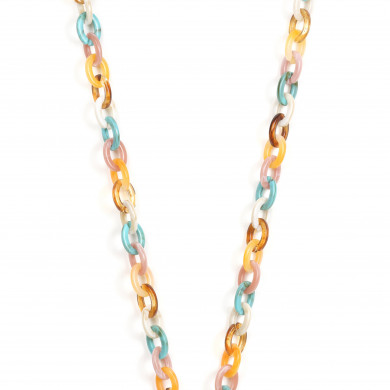 Chaîne maillons S 120cm Pékin - Multicolore