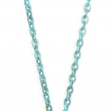 Chaîne maillons S 120cm Pékin - Bleu turquoise