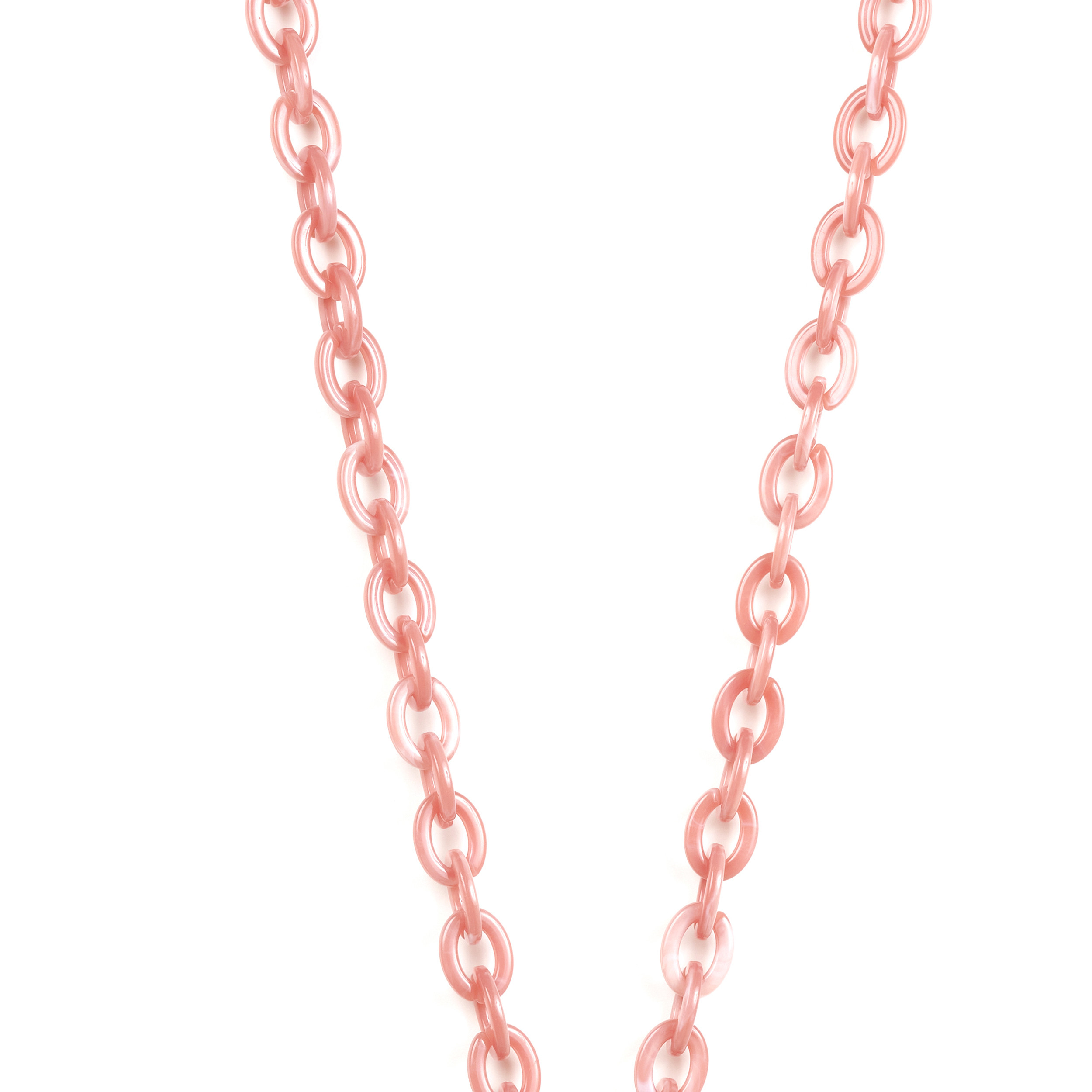 Chaîne maillons S 120cm Pékin - Rose