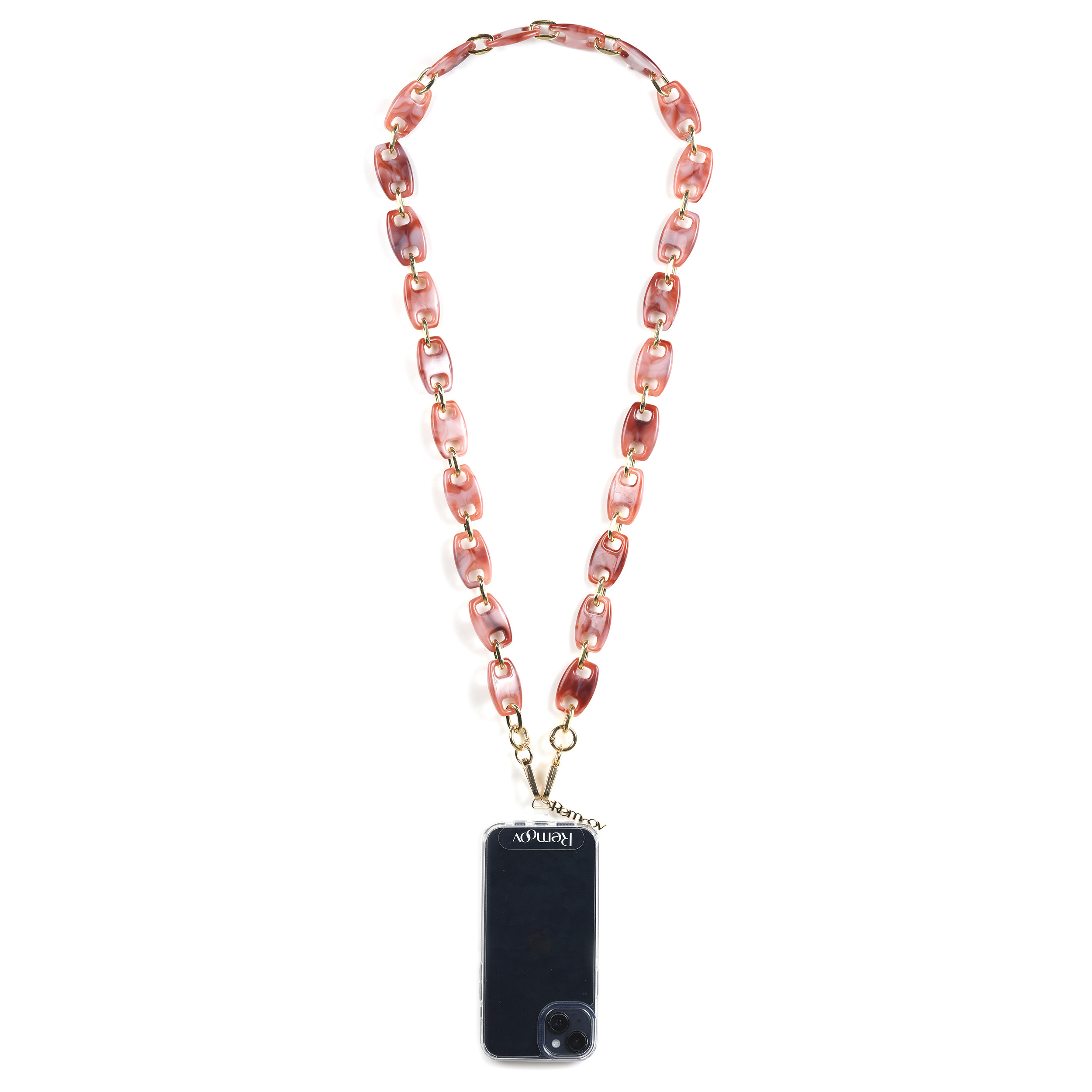 Chaîne maillons M 121cm Budapest - Rose