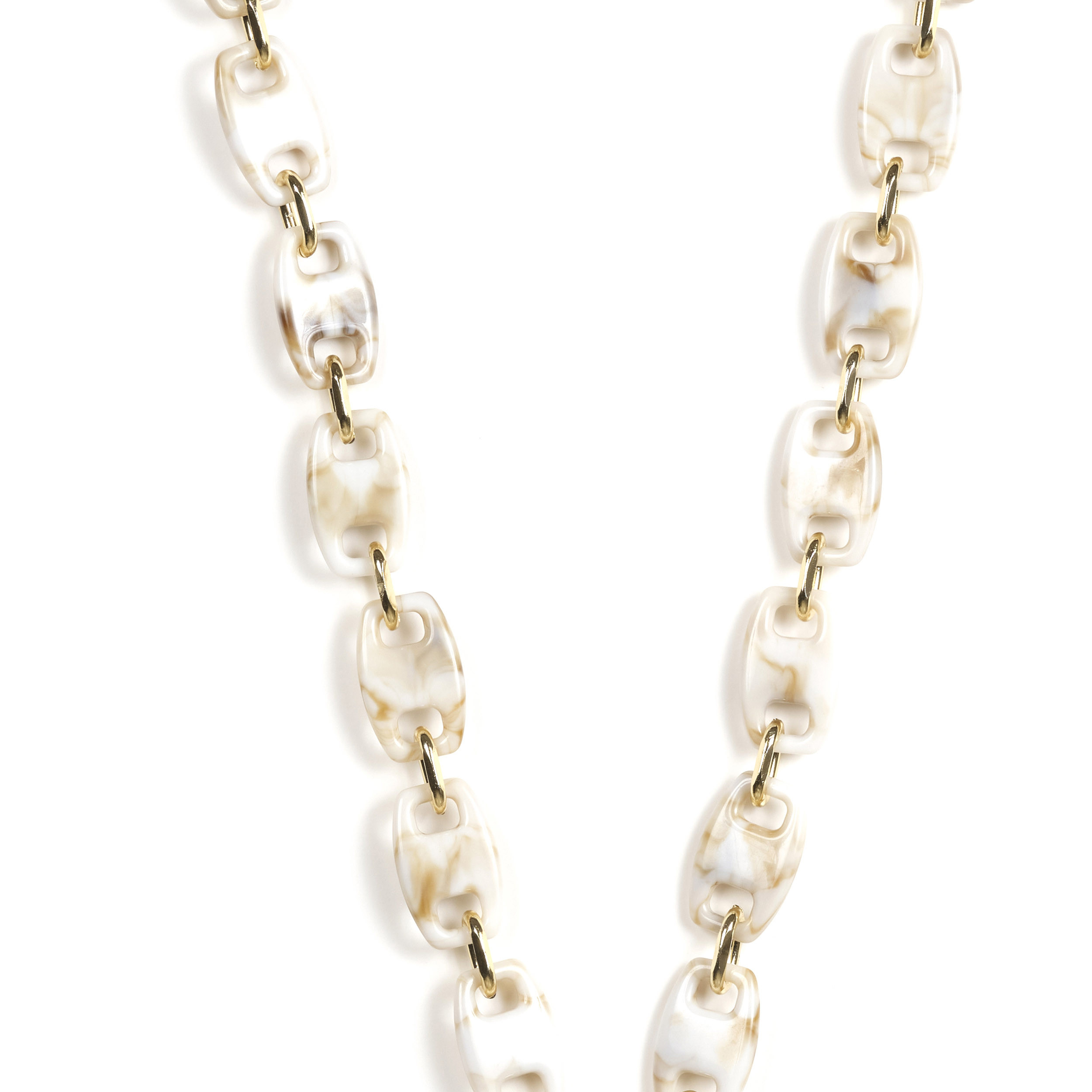 Chaîne maillons M 121cm Budapest - Beige