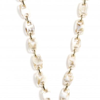 Chaîne maillons M 121cm Budapest - Beige