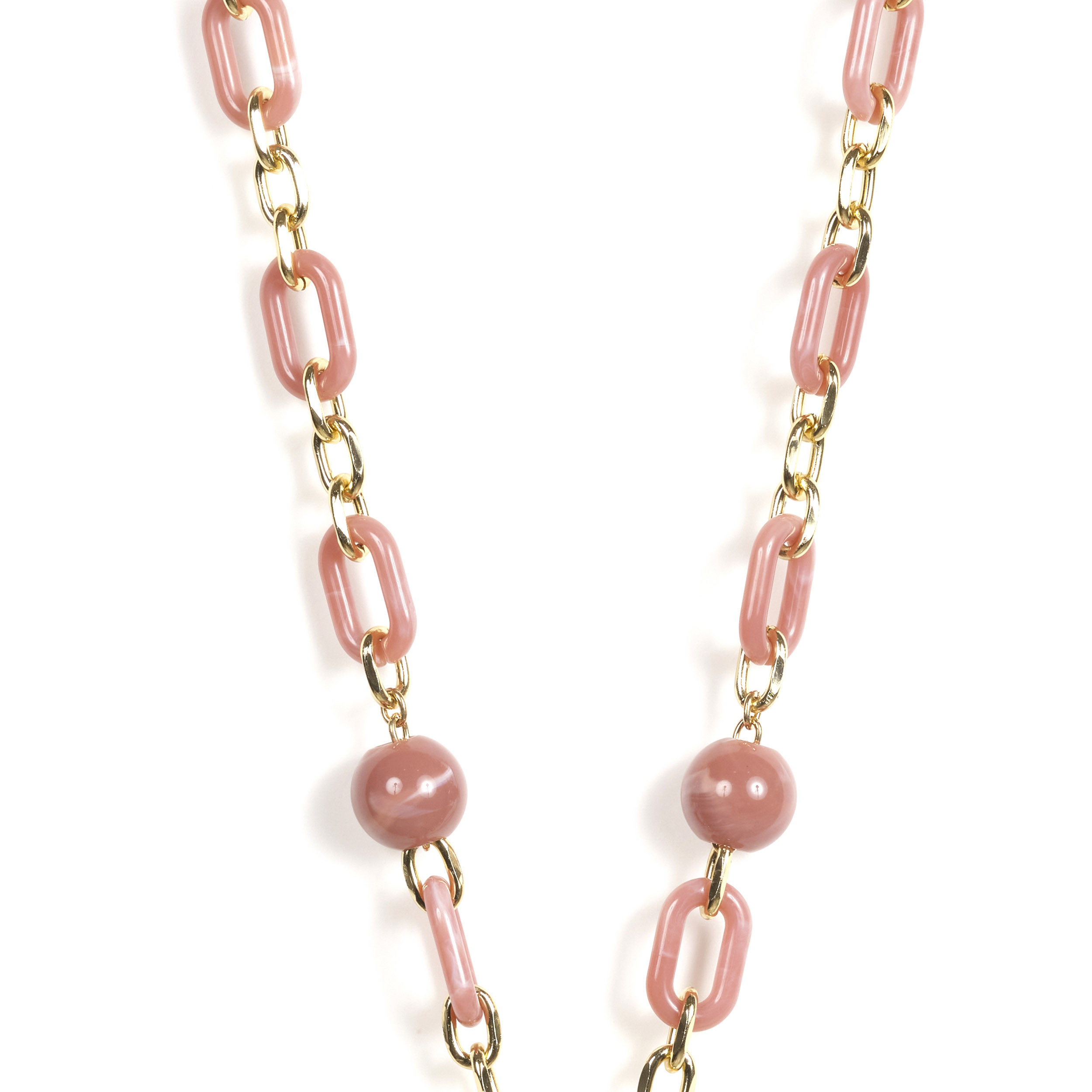 Chaîne maillons M 120cm Barcelone - Rose