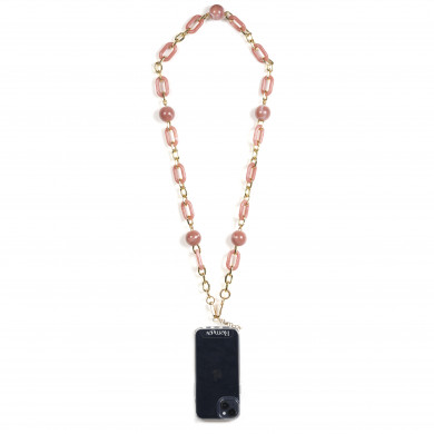 Chaîne maillons M 120cm Barcelone - Rose