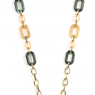 Chaîne maillons M 122cm San Francisco - Multicolore