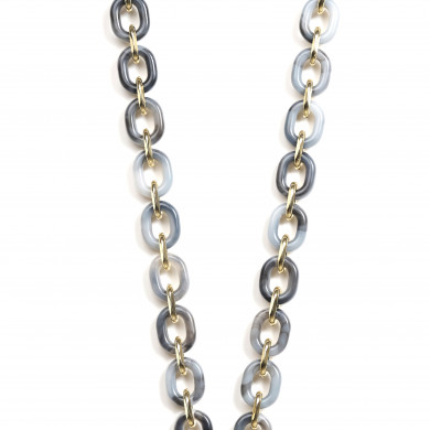 Chaîne maillons M 120cm Londres - Gris