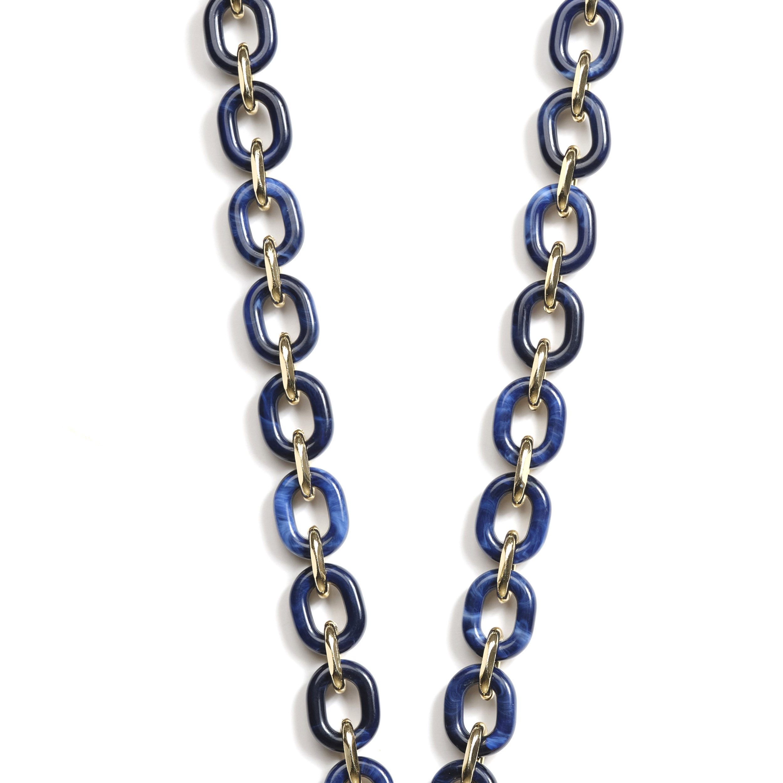 Chaîne maillons M 120cm Londres - Bleu marine