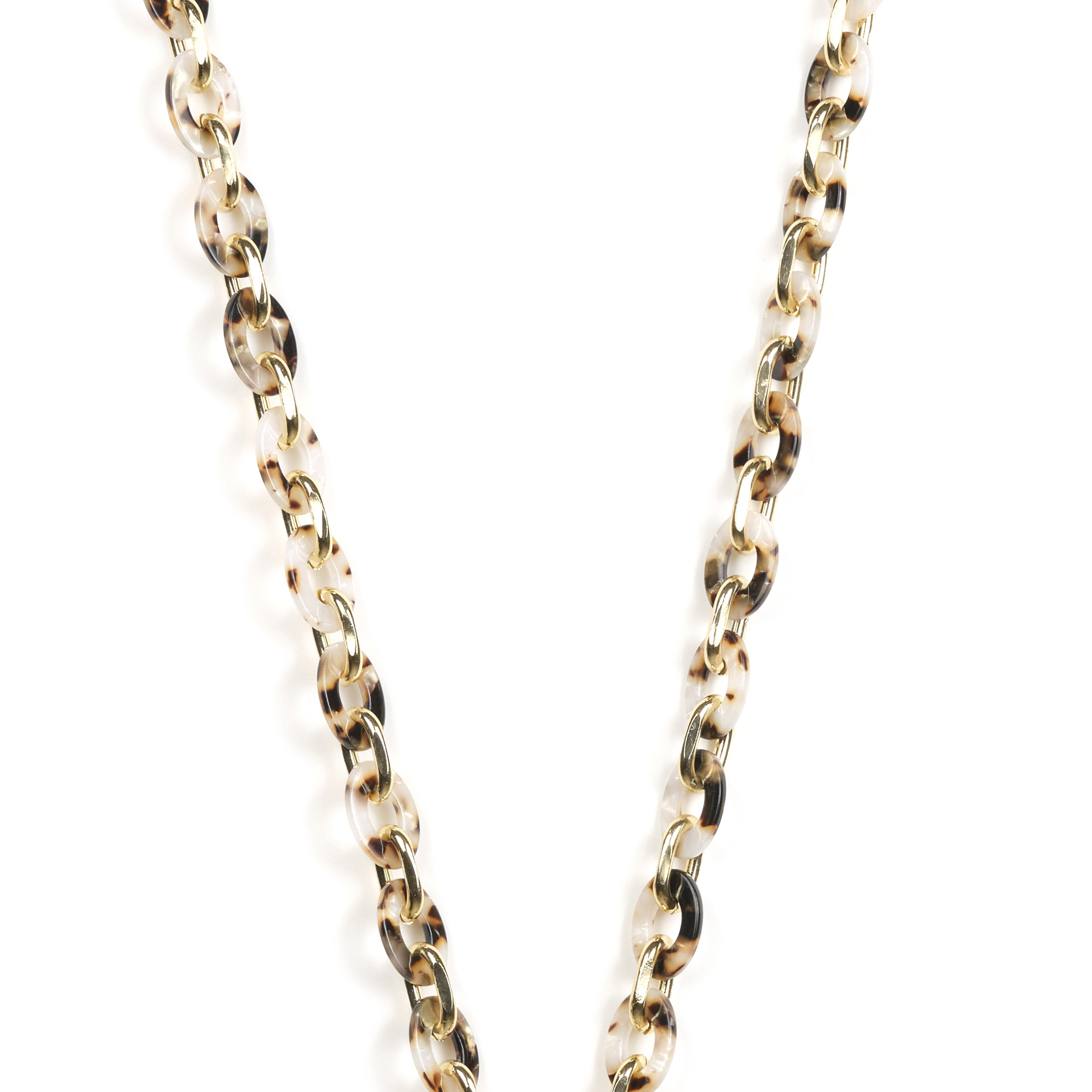 Chaîne maillons S 122cm Marseille - Beige