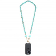 Chaîne maillons M 120cm Tokyo - Blanc translucide