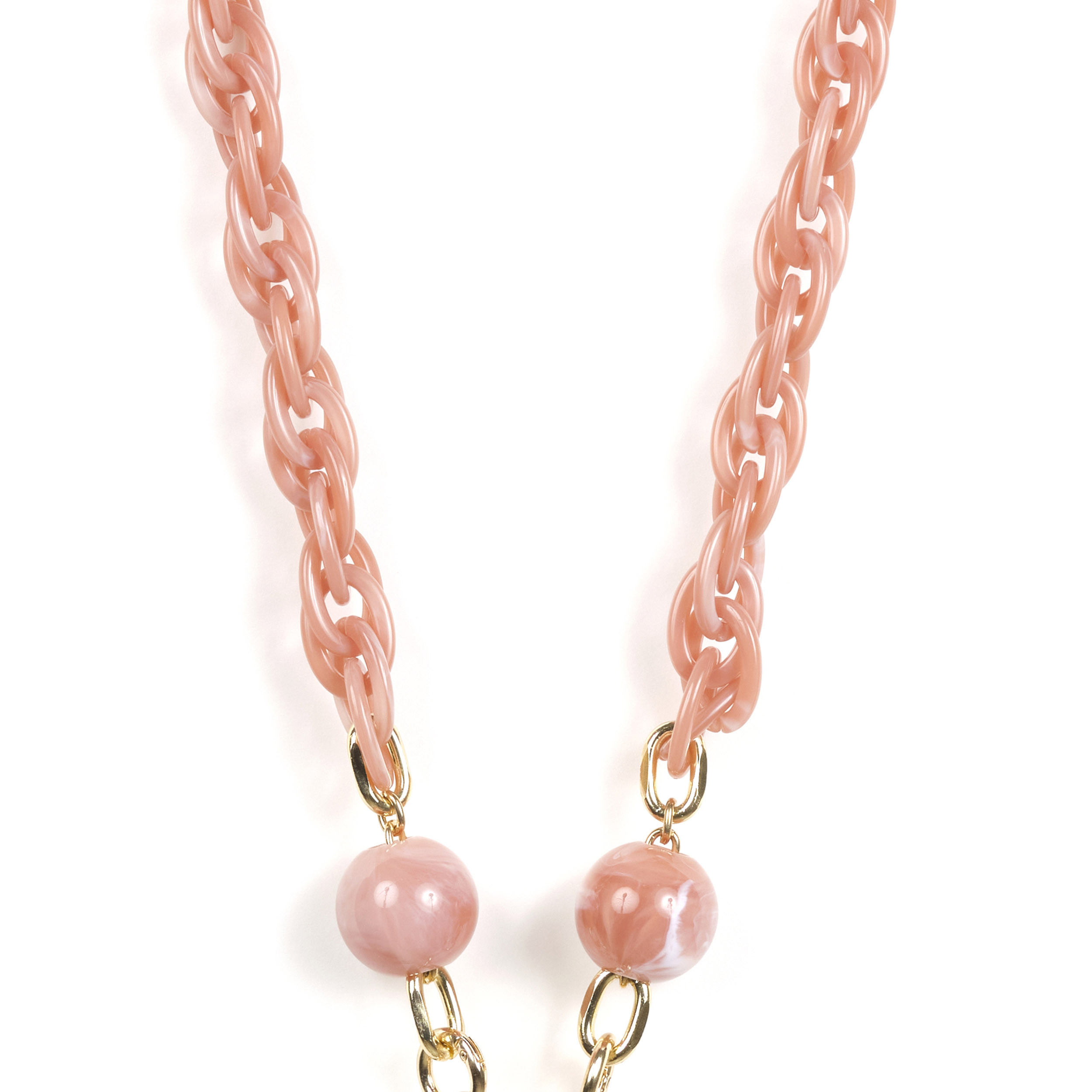 Chaîne maillons M 120cm Tokyo - Rose