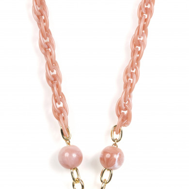 Chaîne maillons M 120cm Tokyo - Rose