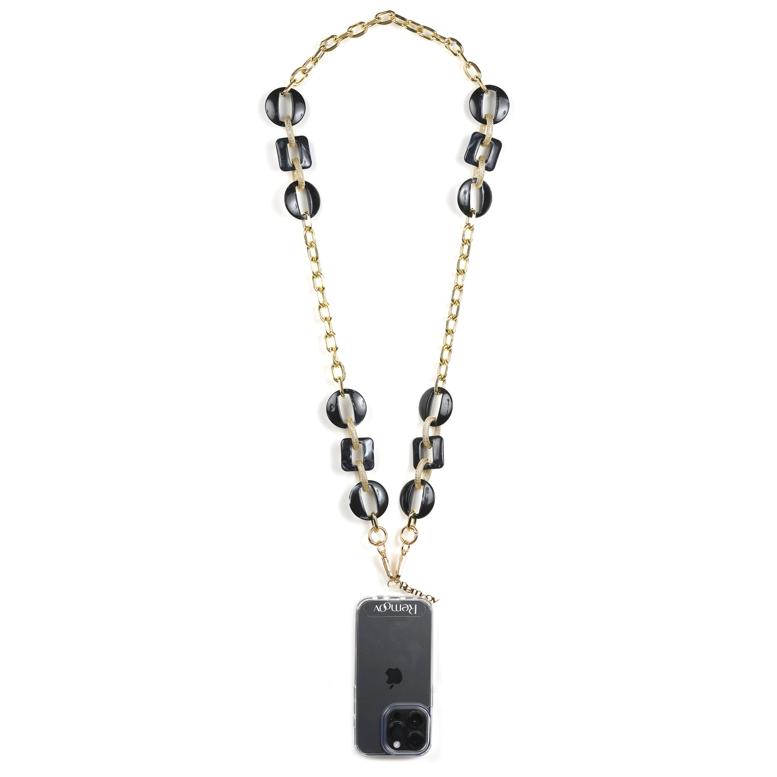 Chaîne maillons L 120cm Prague - Noir