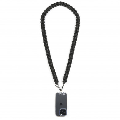 Bandoulière M 120cm Mandalay - Noir pailleté