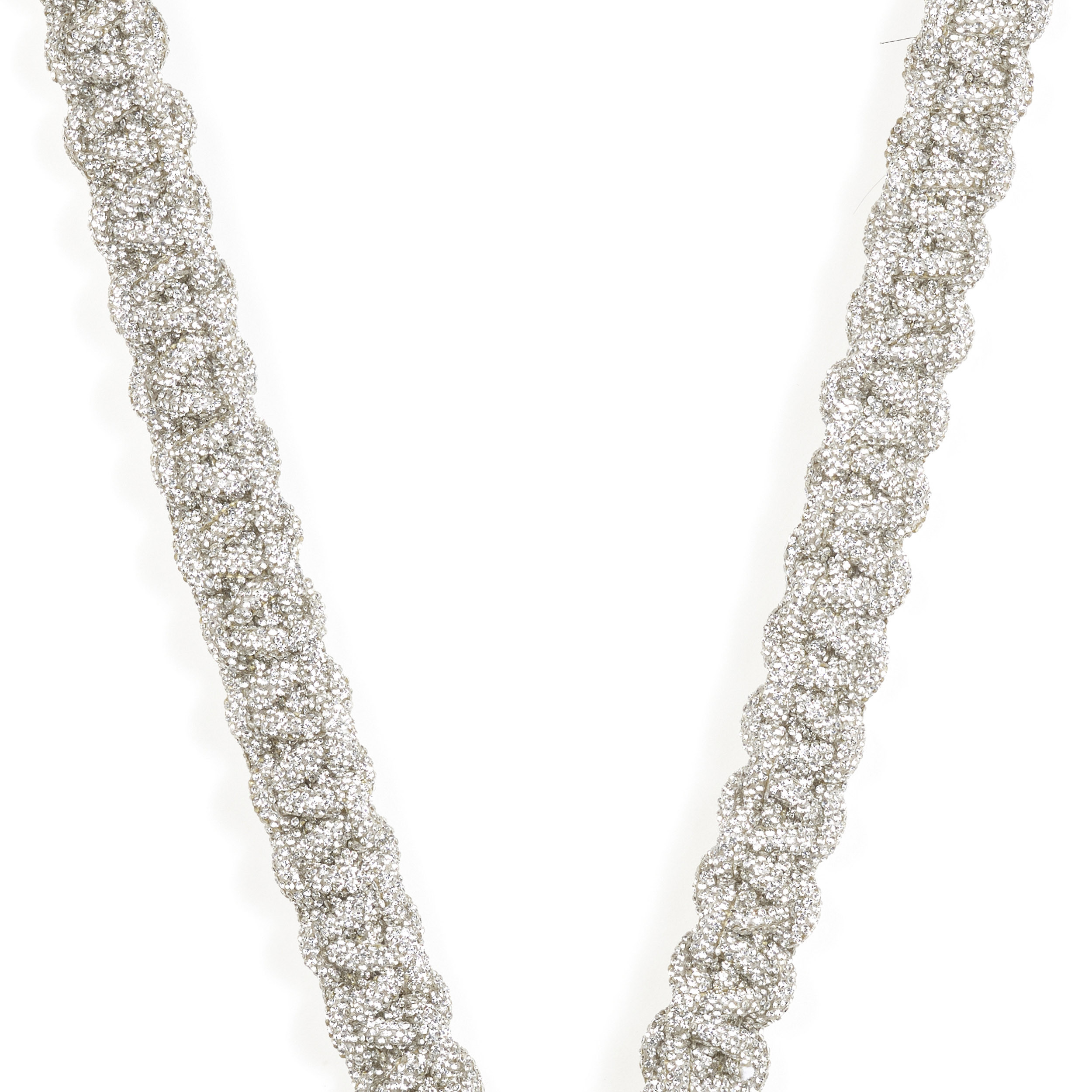 Bandoulière M 120cm Mandalay - Argent pailleté