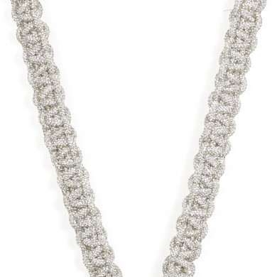 Bandoulière M 120cm Mandalay - Argent pailleté