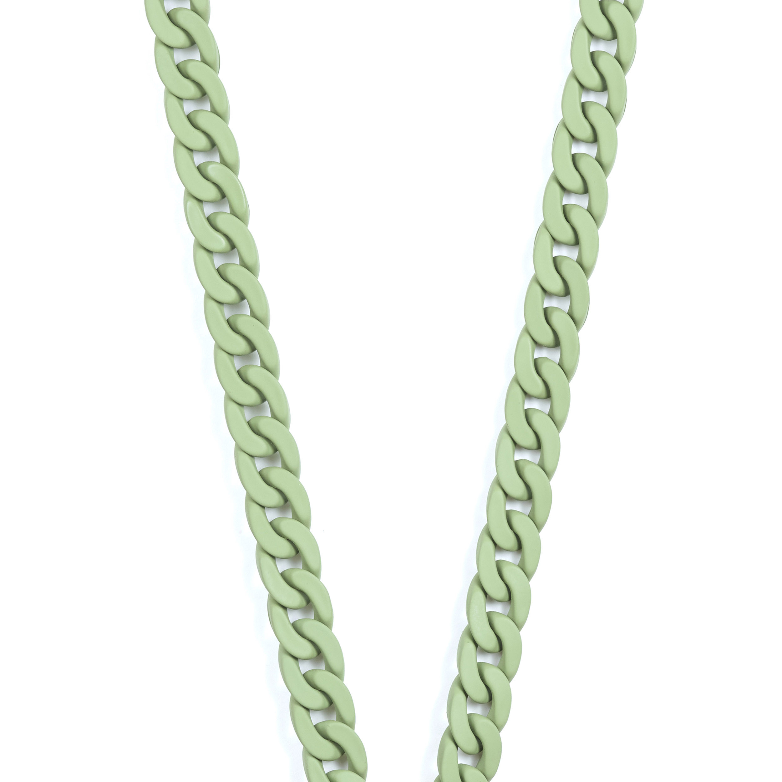 Chaîne maillons S finiton mat 120cm Nairobi - Vert kaki