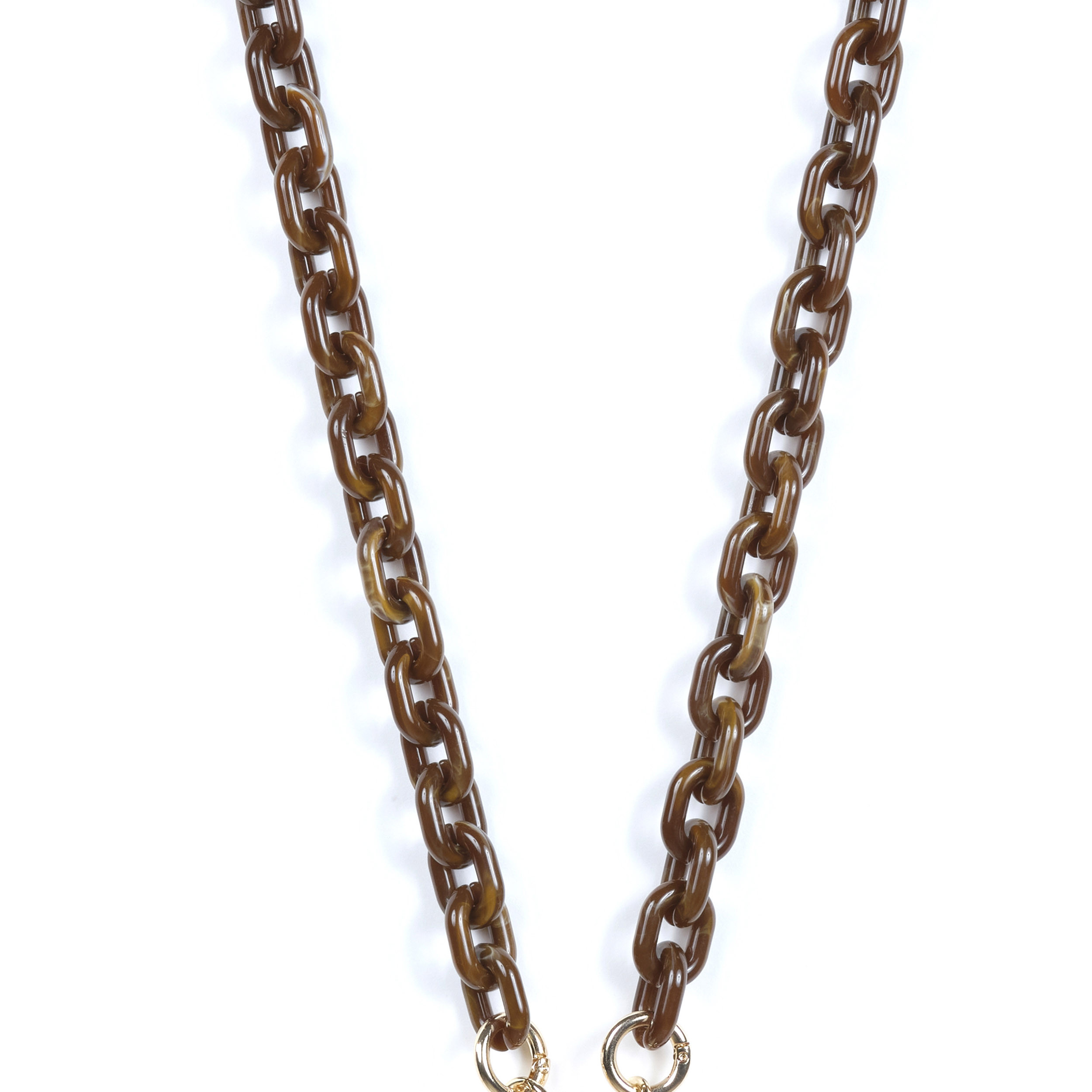 Chaîne maillons S 120cm New-York - Marron