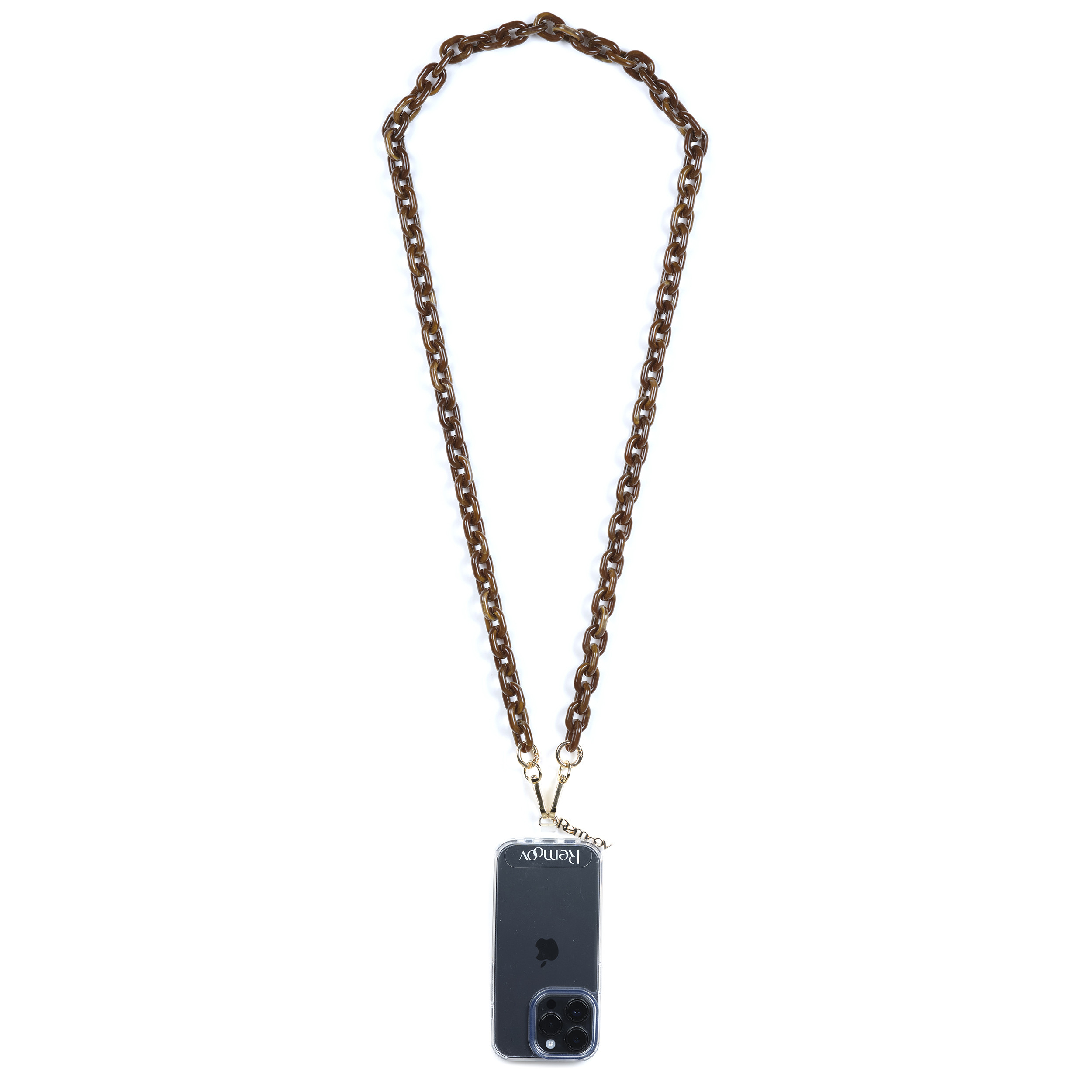 Chaîne maillons S 120cm New-York - Marron