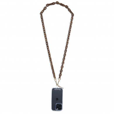 Chaîne maillons S 120cm New-York - Marron
