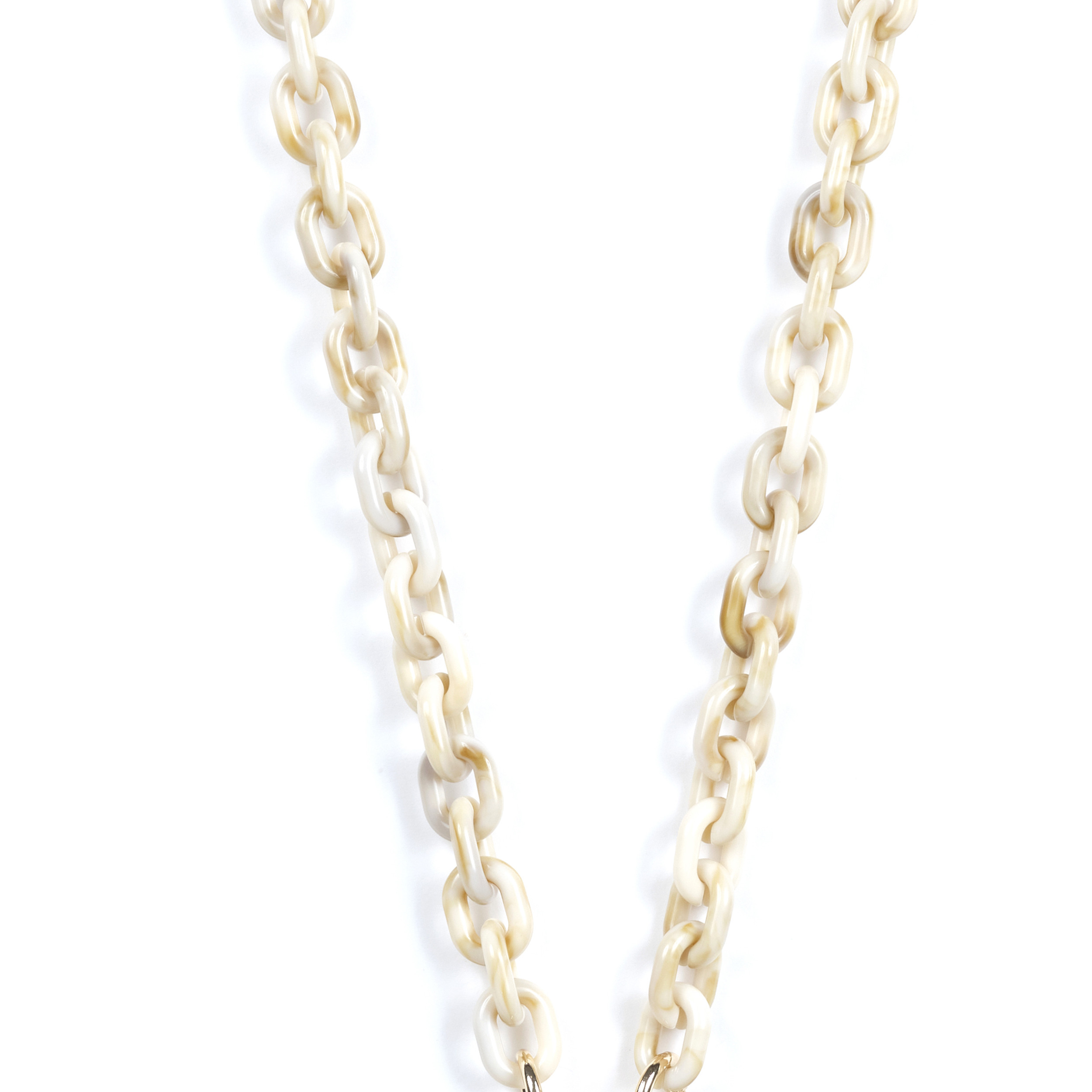 Chaîne maillons S 120cm New-York - Beige