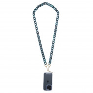 Chaîne maillons S 120cm Lima - Bleu turquoise