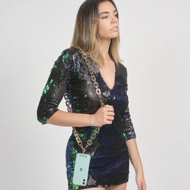 Chaîne maillons M 120cm Montréal - Or