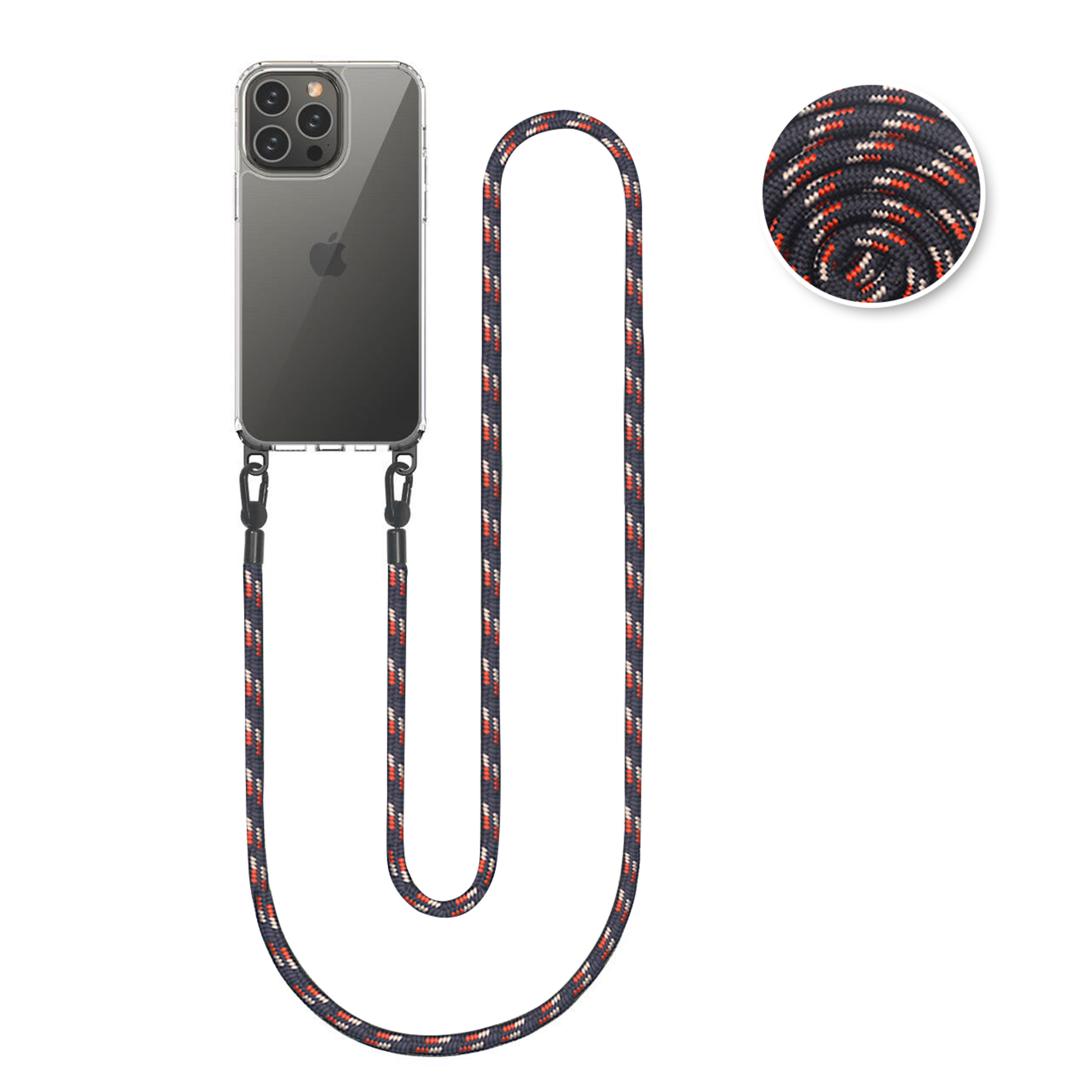 Cordon 130cm Paris - Noir multicolore