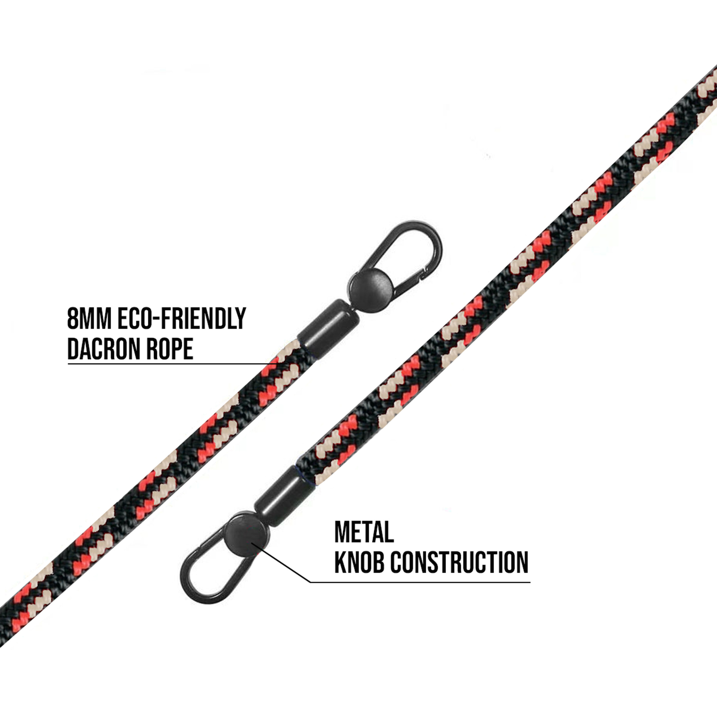 Cordon 130cm Paris - Noir multicolore